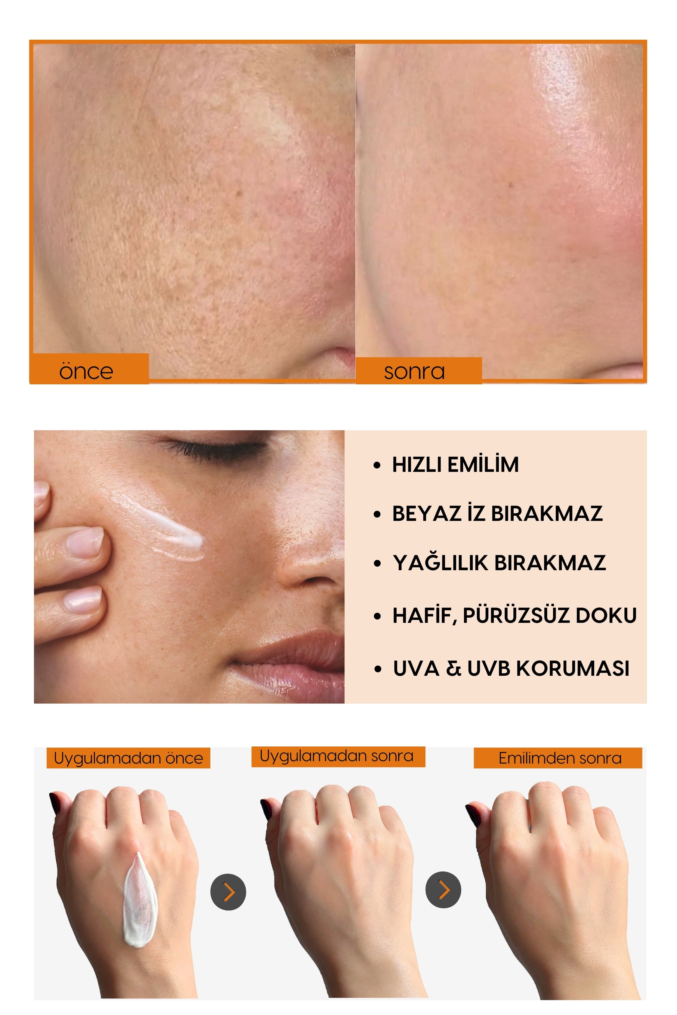 LUMISUN Detox Brilliance SPF 50+, 50 ml Güneş Kremi - Bromelain, Niacinamide, E vitamin, Hyaluronik