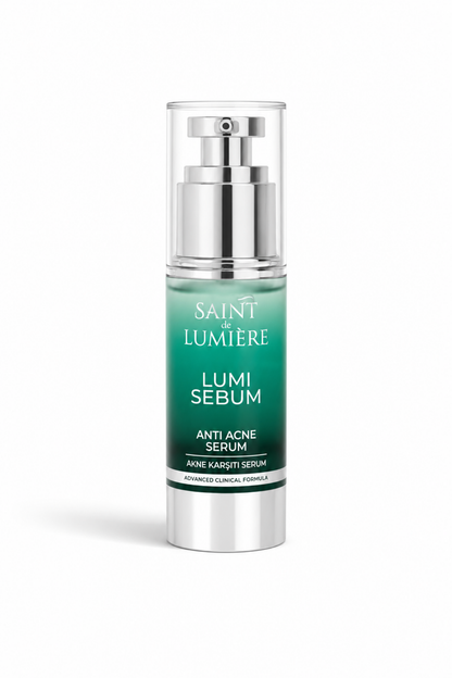 LUMISEBUM Akne,Siyah Nokta ve Leke Karşıtı,Sebum Dengeleyici Matlaştırıcı ve Nemlendirici Serum 30ml