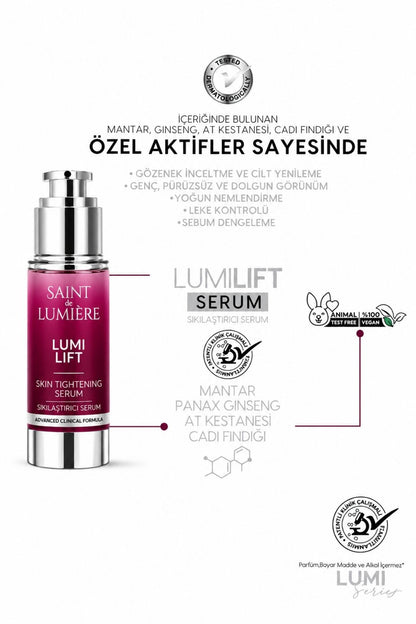 LUMILIFT Gözenek, Siyah Nokta ve Yaşlanma Karşıtı, Dolgunlaştırıcı Serum 30 ml