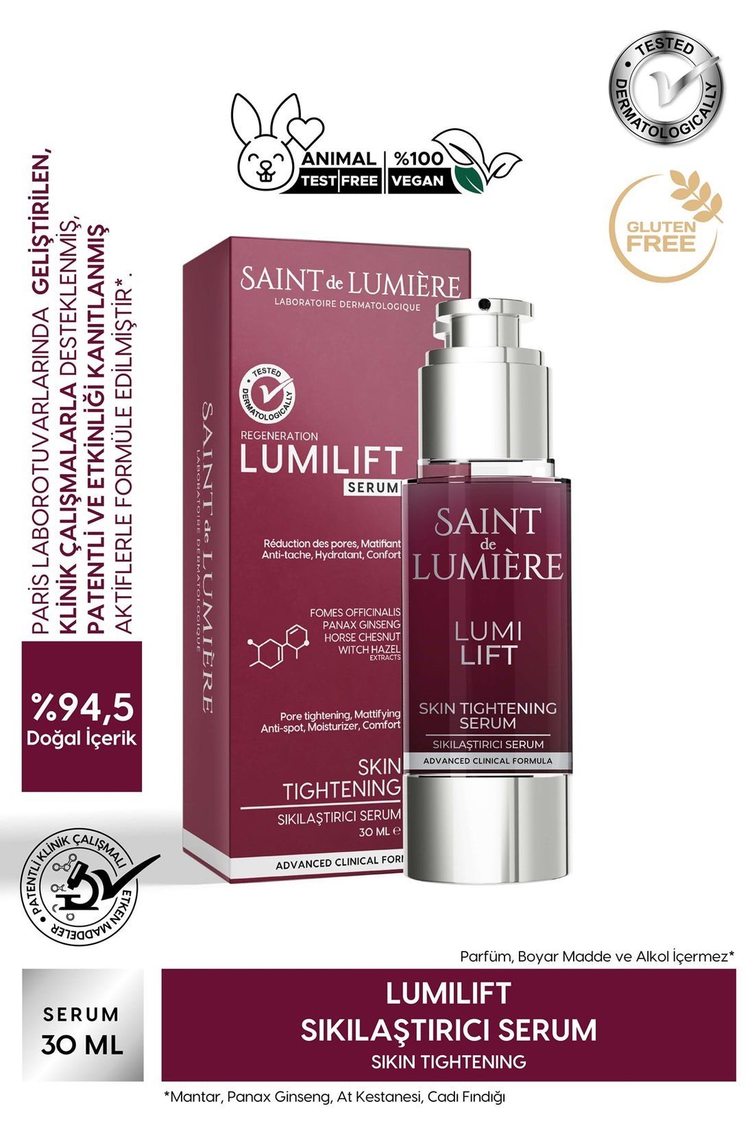 LUMILIFT Gözenek, Siyah Nokta ve Yaşlanma Karşıtı, Dolgunlaştırıcı Serum 30 ml