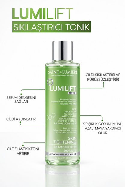 LUMILIFT Canlandırıcı, Gözenek Sıkılaştırıcı, Kırışıklık, Siyah Nokta ve Leke Karşıtı, Tonik 200ml
