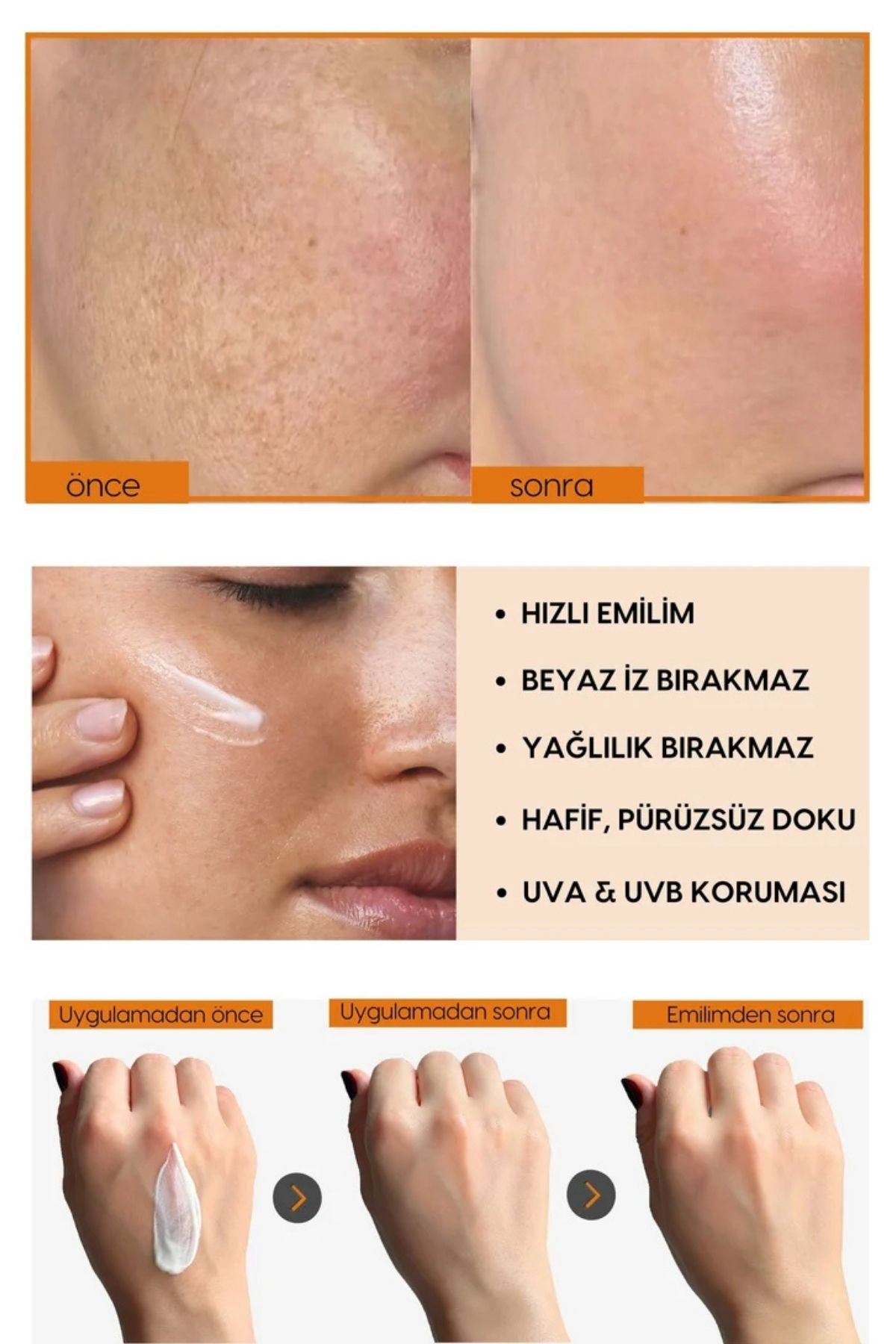 LUMISUN Detox Brilliance SPF 50+, 50 ml Güneş Kremi - Bromelain, Niacinamide, E vitamin, Hyaluronik