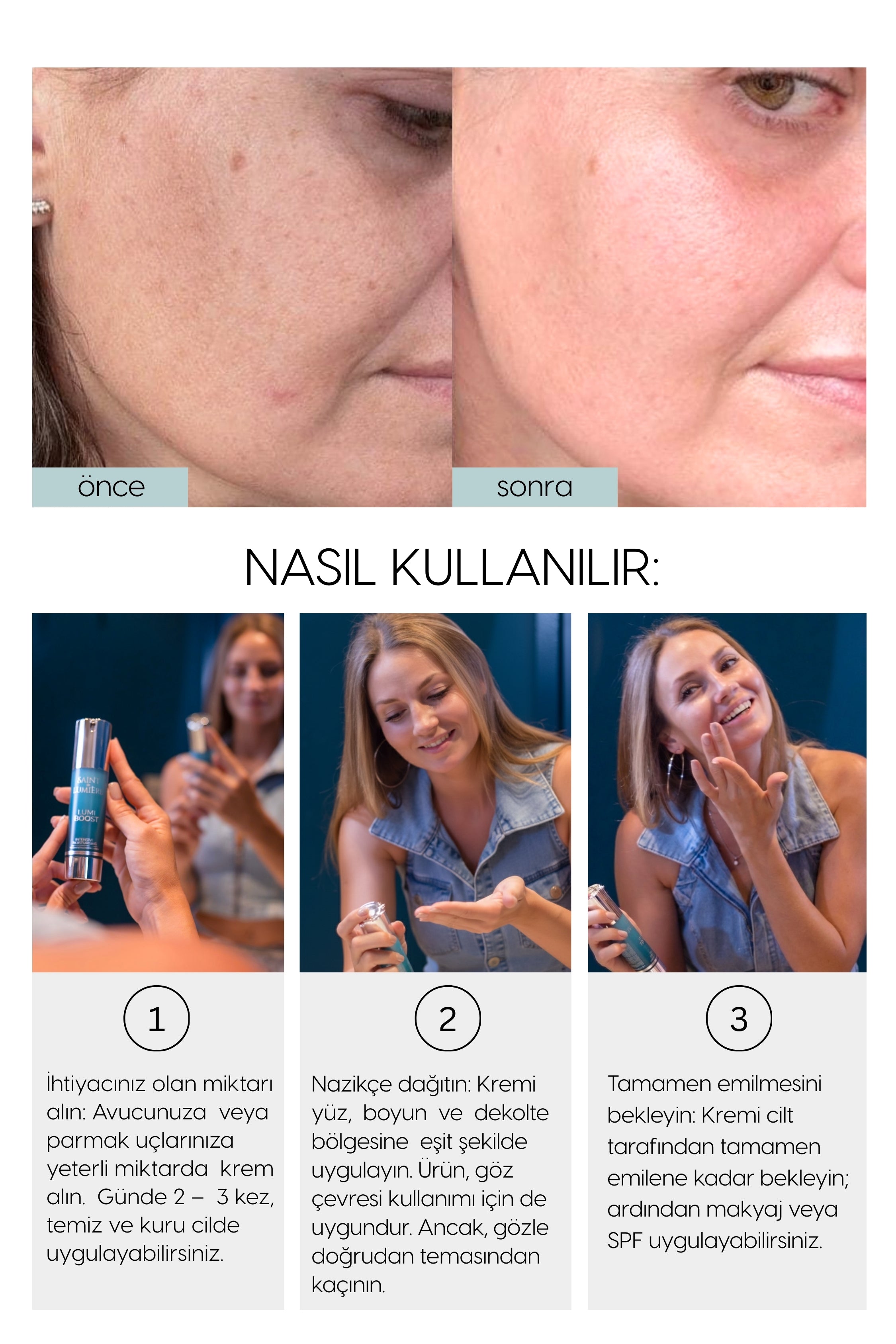 LUMIBOOST 72 Saat Etkili Yoğun Nemlendirici, Yaşlanma Karşıtı Krem 50ml - Kolajen, B5, Hyraluronik