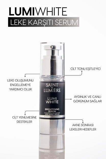 LUMIWHITE Leke Karşıtı, Cilt Tonu Eşitleyici ve Aydınlatıcı Serum 30ml - Akne, Hamilelik ve Güneş